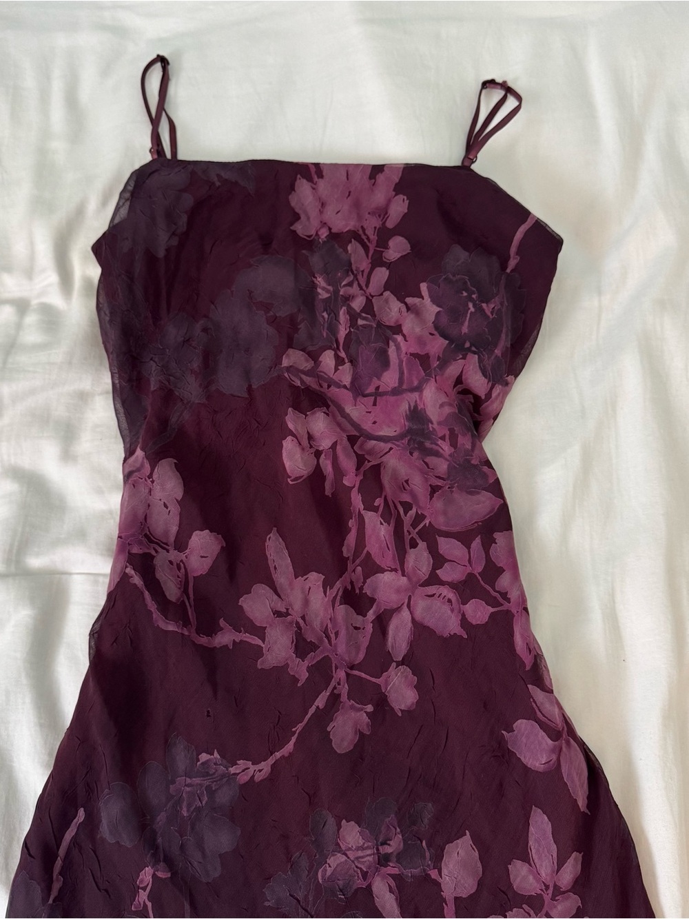 City Triangles Plum Floral Slip Camisole